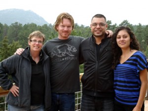 Amy, Matt, and friends in Colorado