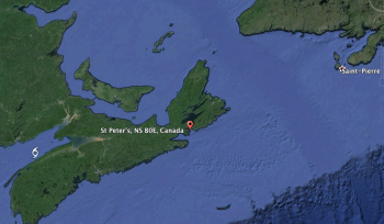 Our current location on the map
