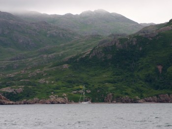 Mary T in the Northeast Arm of Grey River, NL