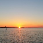 Sunset at the bottom of the Alligator River, NC