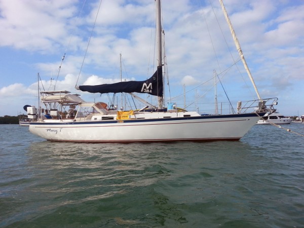 Mary T on her mooring in Marathon
