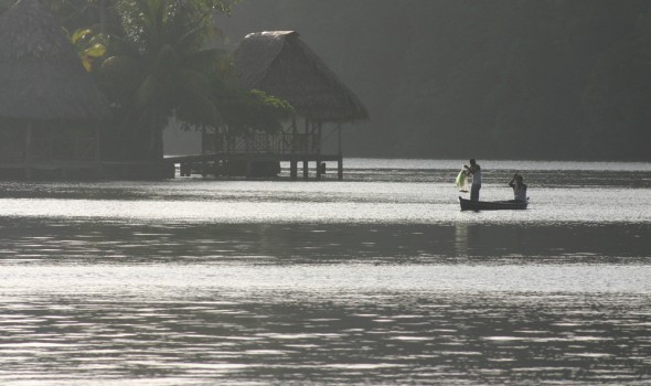 Seine fishing on the Rio Dulce